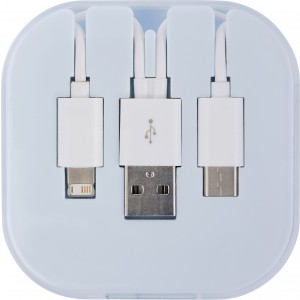 USB tltkbel szett, fehr (vezetk, eloszt, adapter, kbel)