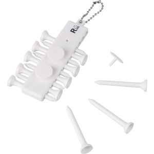 Golf tee-k�szlet, feh�r